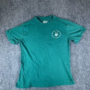Eighty Eight Brand T Shirt Mens 16 Green Here For A Good Time Skeleton Peace